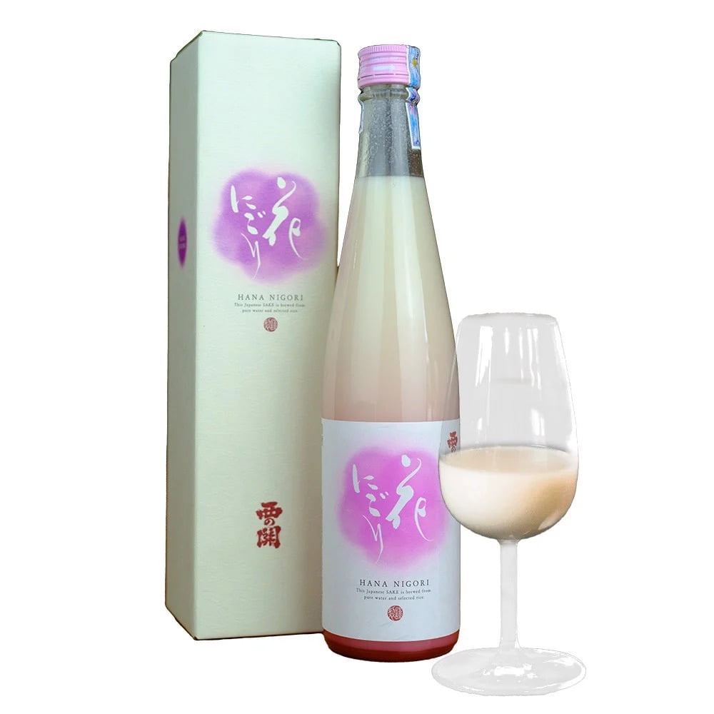 Rượu Sake Nishino Seki Hana Nigori 500ml / 1%ABV