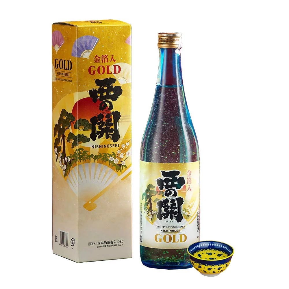 Rượu Sake Nishinoseki Vảy Vàng 720ml / 1%ABV