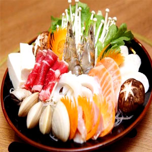 Món lẩu hải sản Nhật Bản
