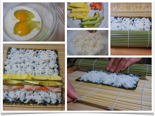 c&aacute;c bước l&agrave;m shushi đơn giản